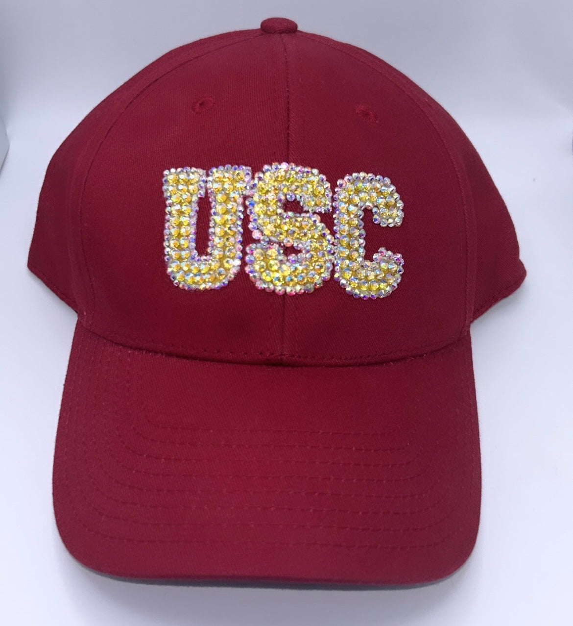 USC Trojans Bedazzled Adjustable Hat Cardinal and Gold