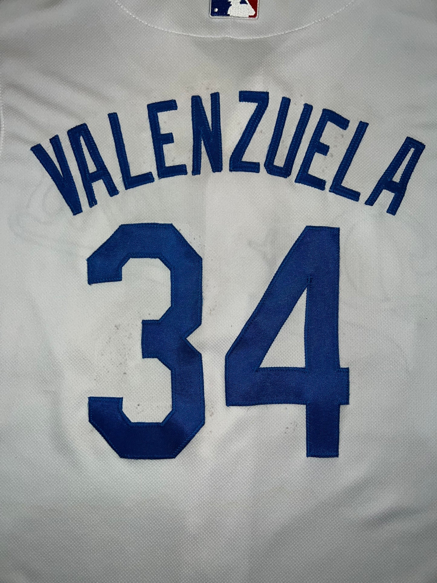 Los Angeles Dodgers MLB Majestic #34 Valenzuela Authentic Collection Mens Jersey