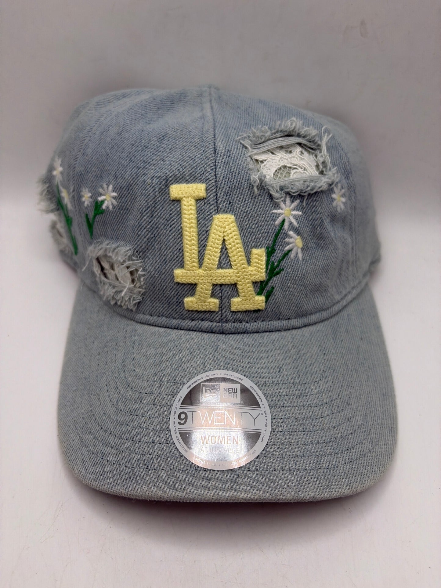 Los Angeles Dodgers MLB New Era 9Twenty Women Denim Adjustable Hat