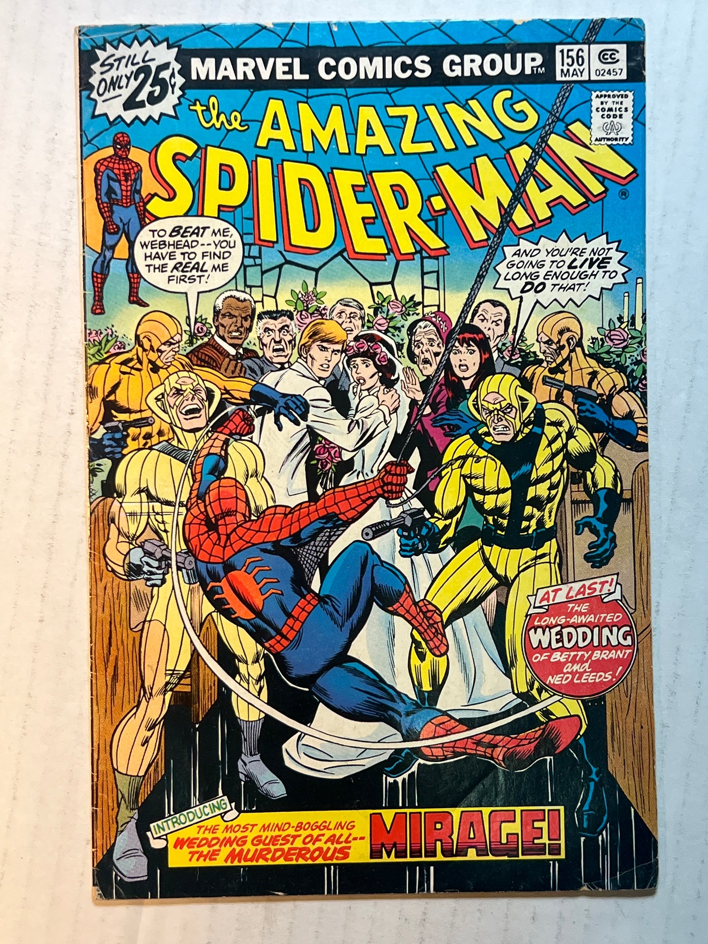 The Amazing Spider-Man by Marvel Comic Group “Mirage!” #156 May 1976 Comic Book
