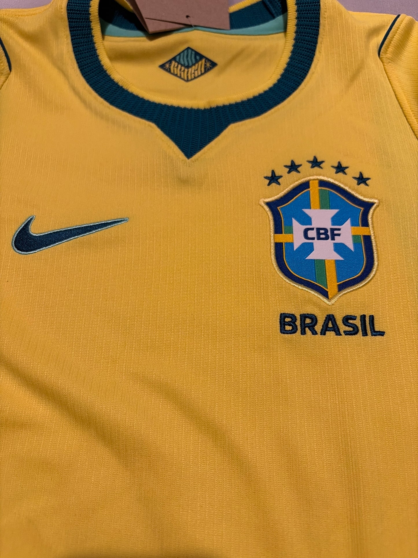 Brazil Nike Soccer World Cup 2026 Replica Authentic Youth Jersey