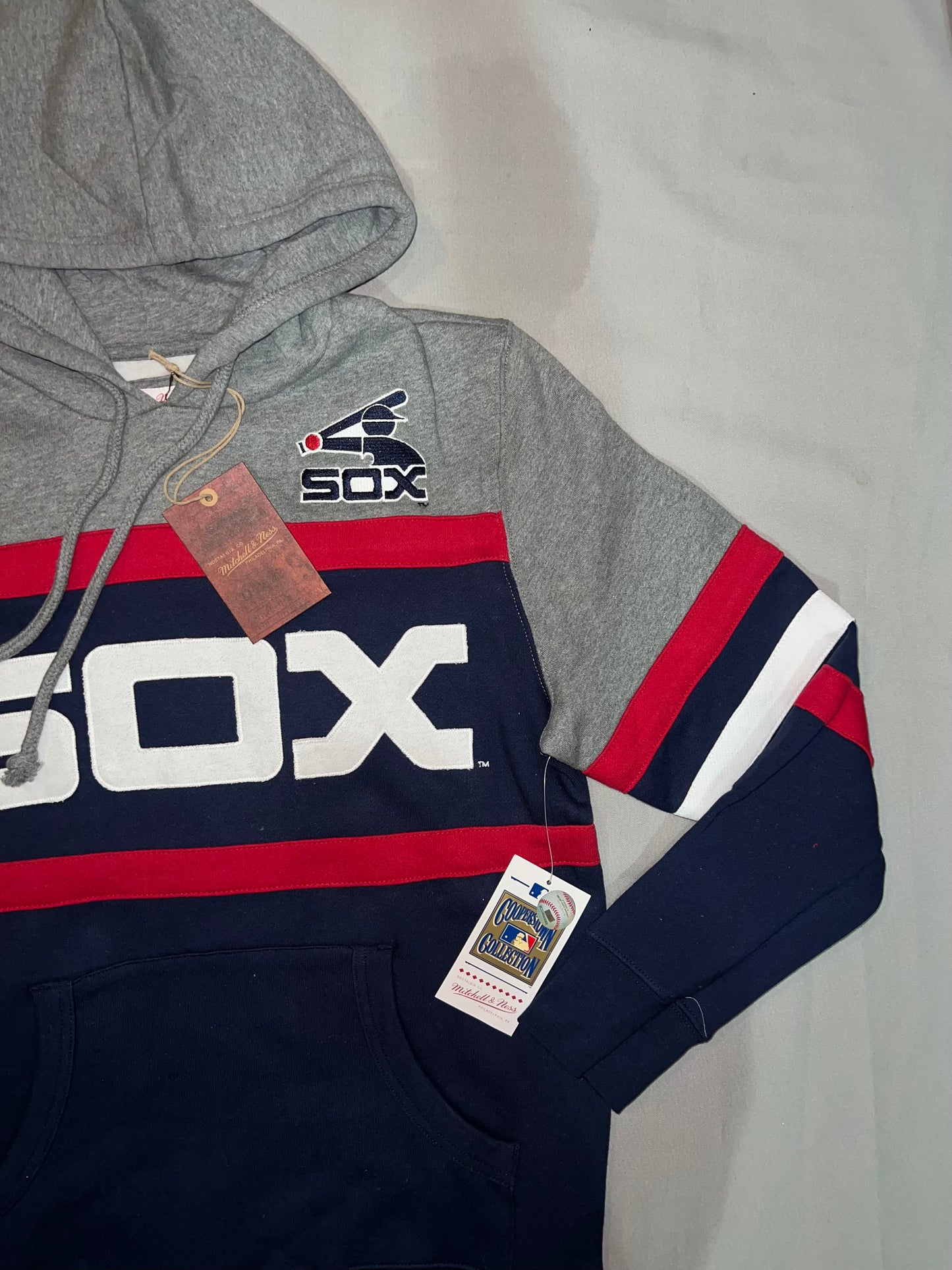 Chicago White Sox MLB Mitchell & Ness a Cooperstown Collection Headcoach Navy Hoodie