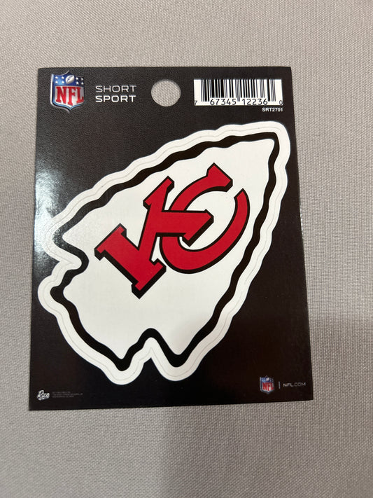 Kansas City Chiefs NFL Short Sport Decal