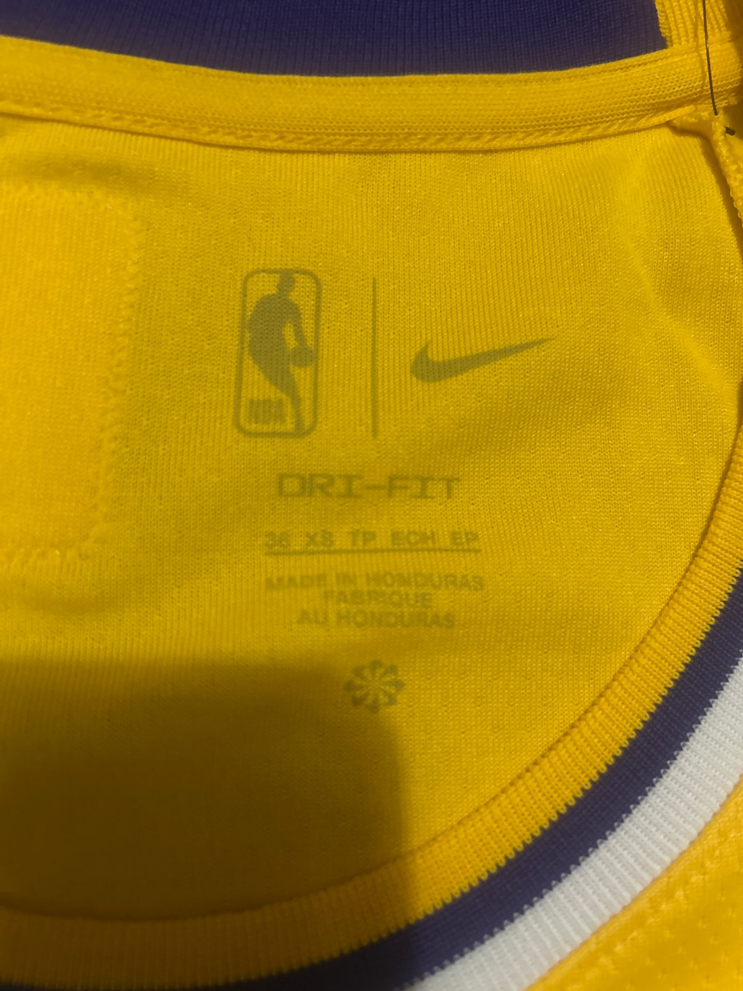 Los Angeles Lakers NBA Nike #23 LEBRON JAMES Dri-Fit Swingman Icon Edition Jersey