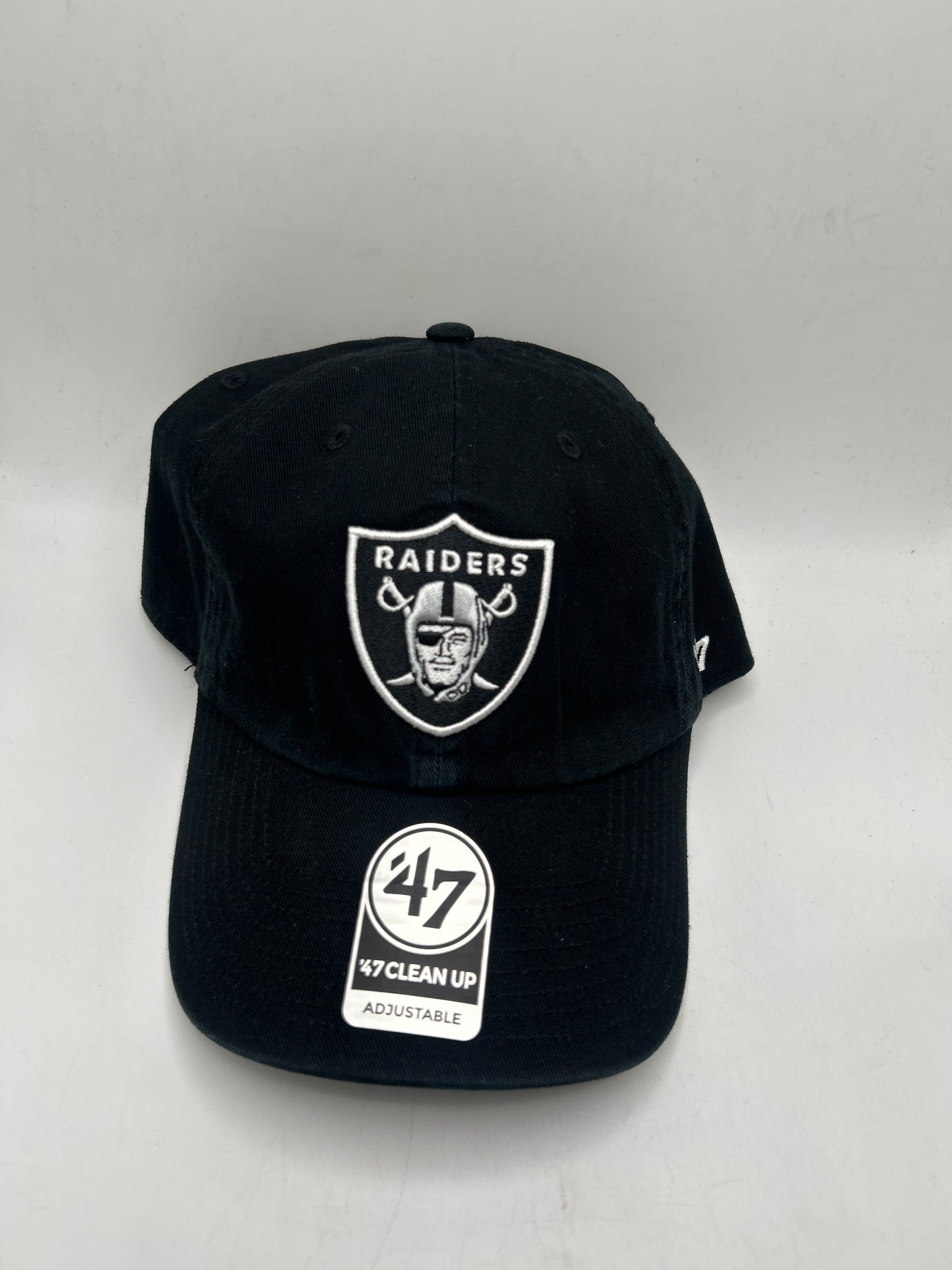 Las Vegas Raiders 47Clean Up Adjustable Hat