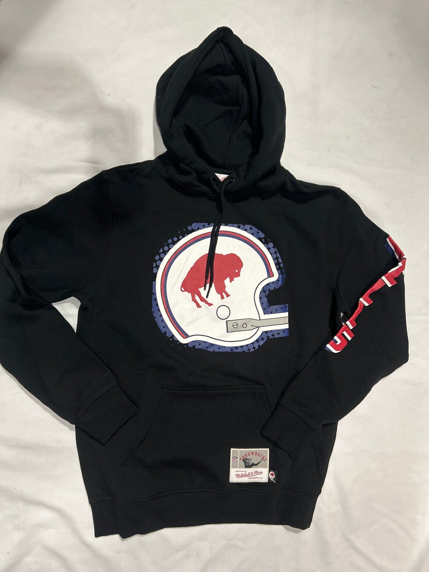 Buffalo Bills NFL Mitchell  & Ness Throwbacks Big Face Men Hoodie