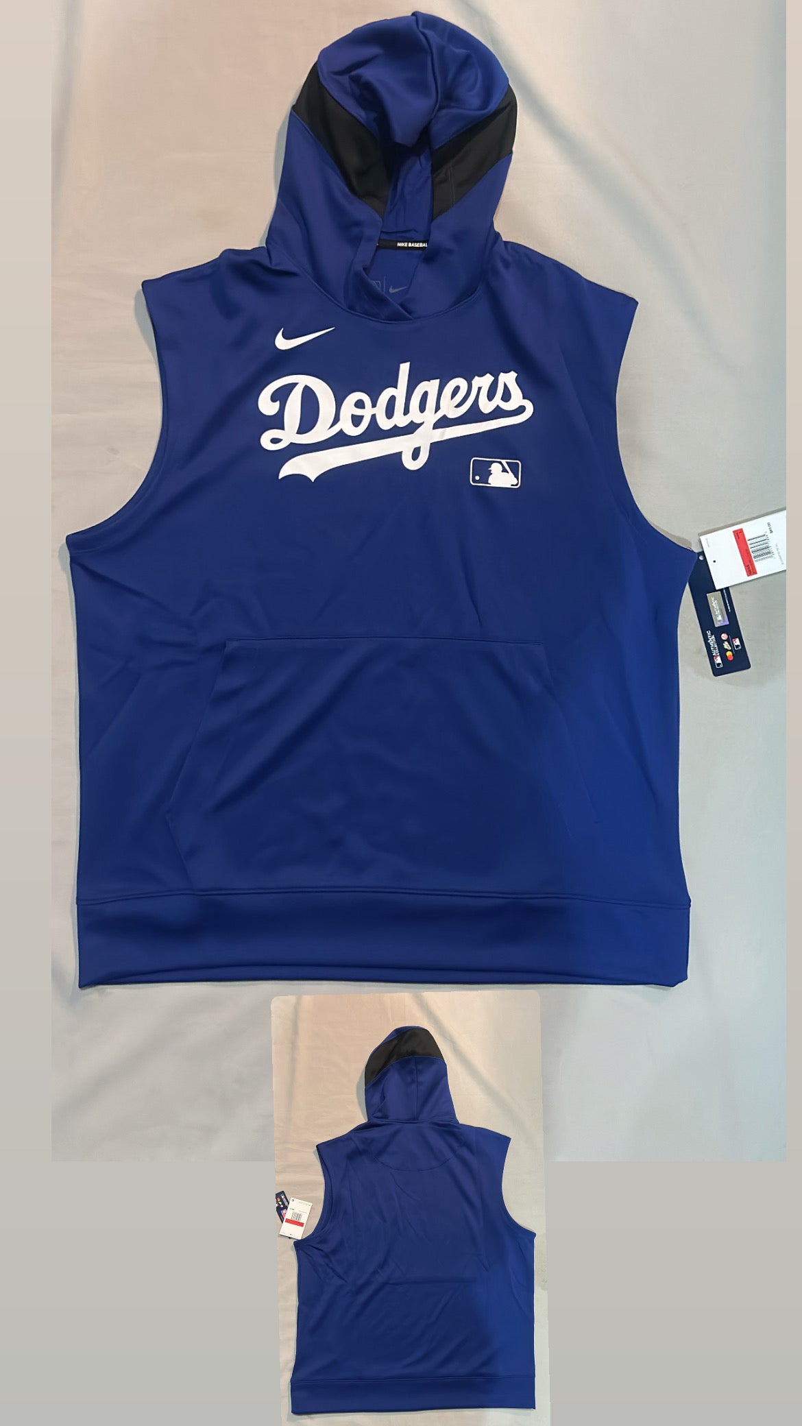 Los Angeles Dodgers MLB Nike Authentic Collection Dri-Fit Sleeveless Hoodie