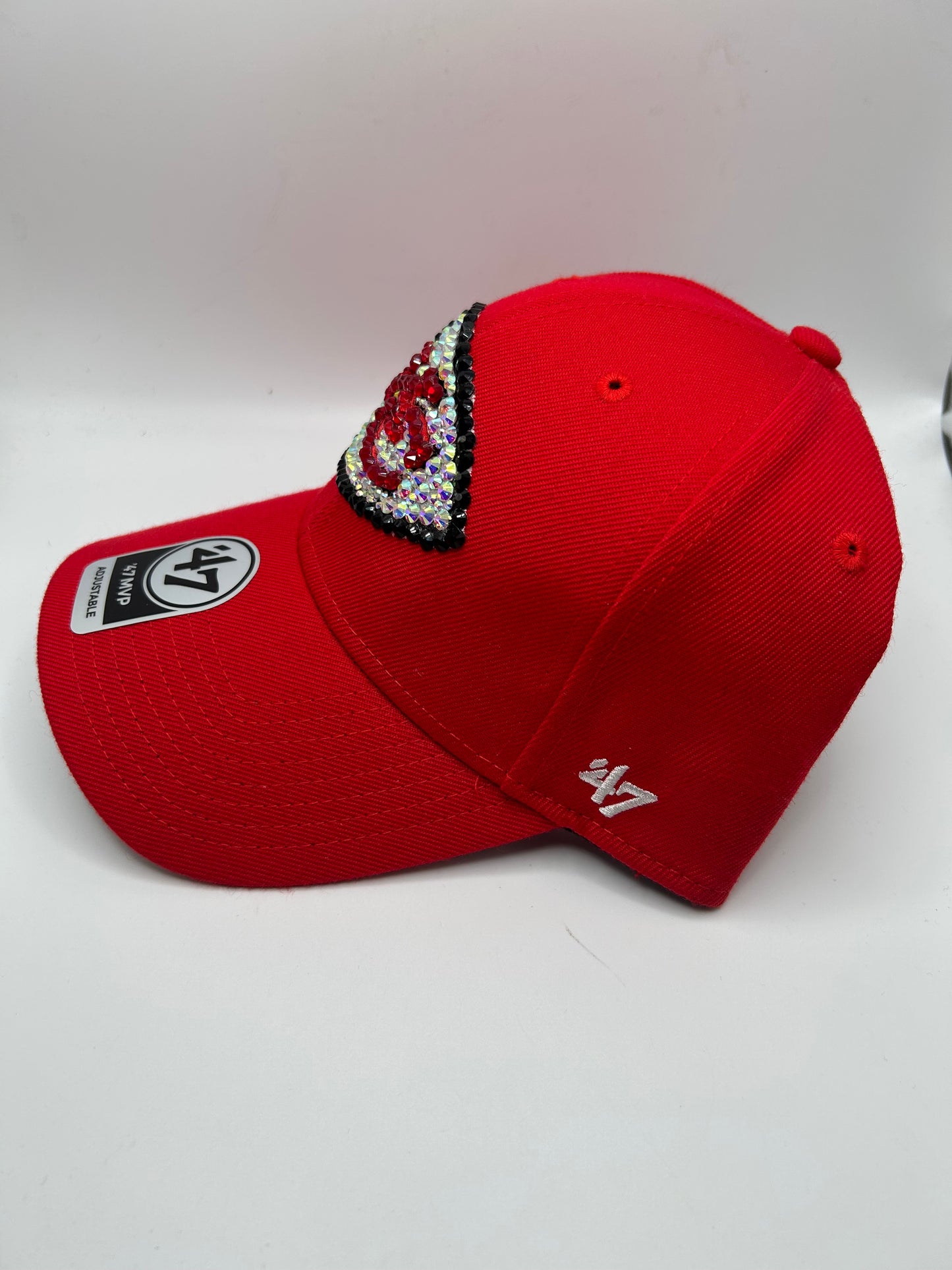 Kansas City Chiefs NFL Team Bedazzled Adjustable Hat