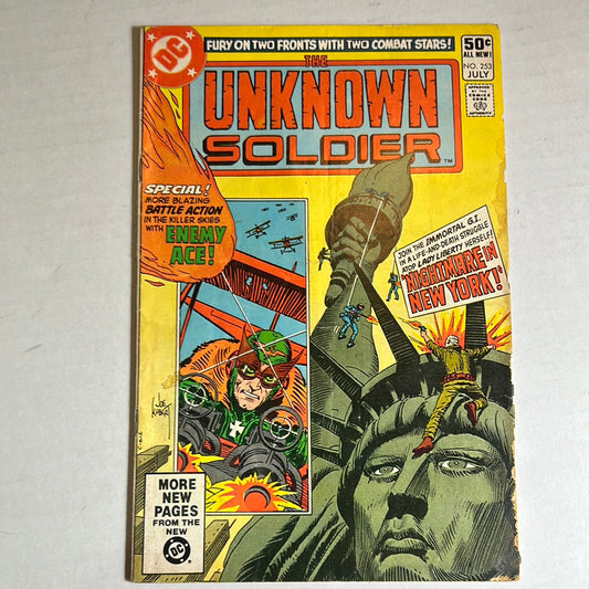 The Unknown Soldier by DC Comics “Fury on Two Fronts with Two Combat Stars!” #253 Comic Book