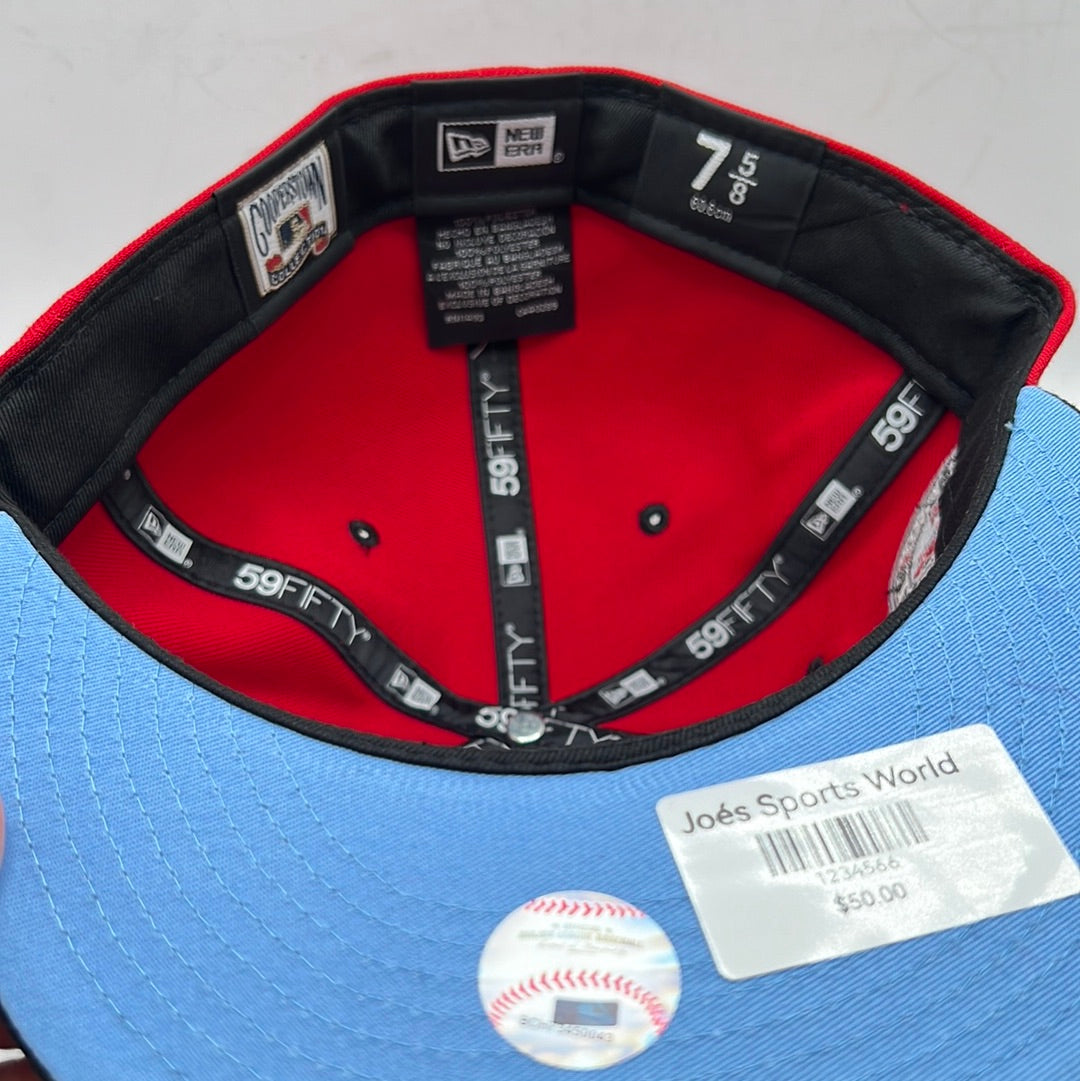 Atlanta Braves MLB New Era 59Fifty Cooperstown Collection “40th Anniversary 1966-2006” Side Patch Fitted Hat