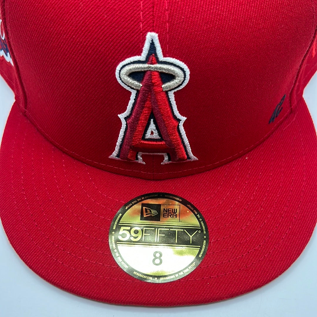 Los Angeles Anaheim Angels MLB New Era 59Fifty Classic Red Fitted Hat