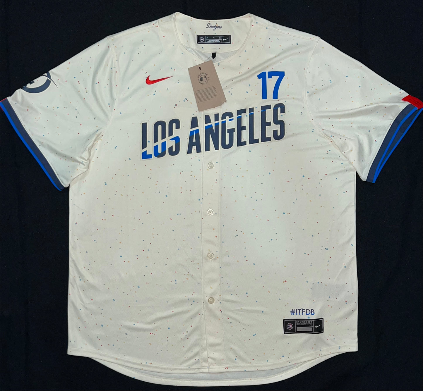 Los Angeles Dodgers MLB Genuine Merchandise #ITFDB #17 Ohtani 2024 City Connect Limited Men’s Jersey