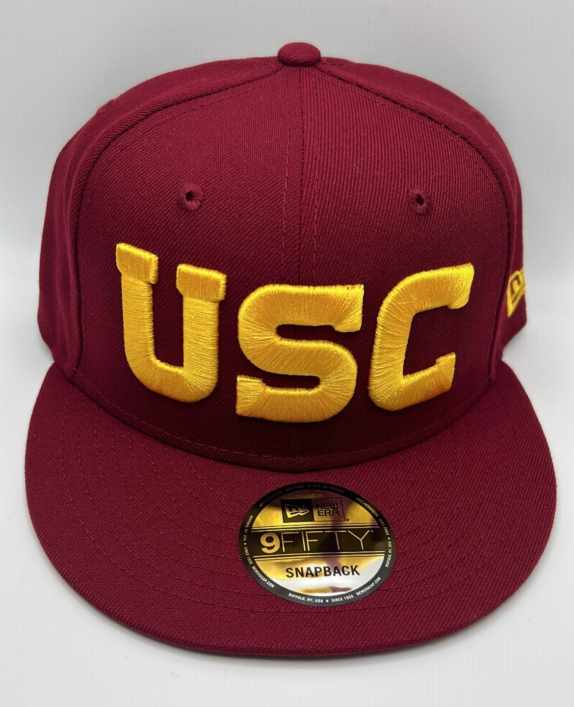 USC Trojans New Era  59Fifty Cardinal and Gold Letting Snapback