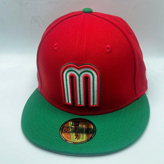 Mexico World Baseball Classic with Mexican Flag Side Patch New Era 59Fifty Fitted Hat