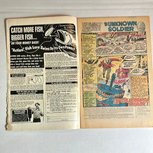 The Unknown Soldier by DC Comics “Fury on Two Fronts with Two Combat Stars!” #253 Comic Book