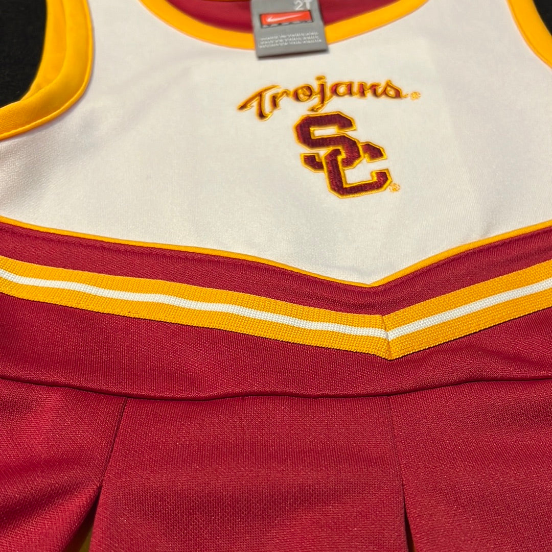 USC Trojans Nike Toddler Girl Cheerleader Peplum Dress and Bloomer