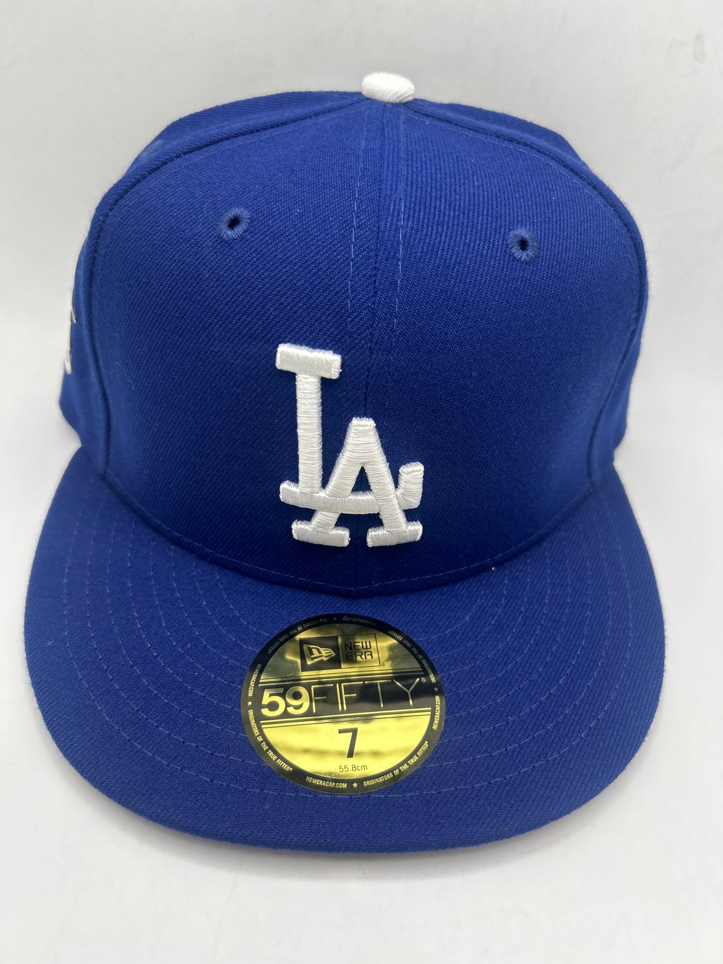 Los Angeles Dodgers MLB New Era 59Fifty Fitted Hat ft. Big League Chew "Vitant" OHTANI patch on the side.