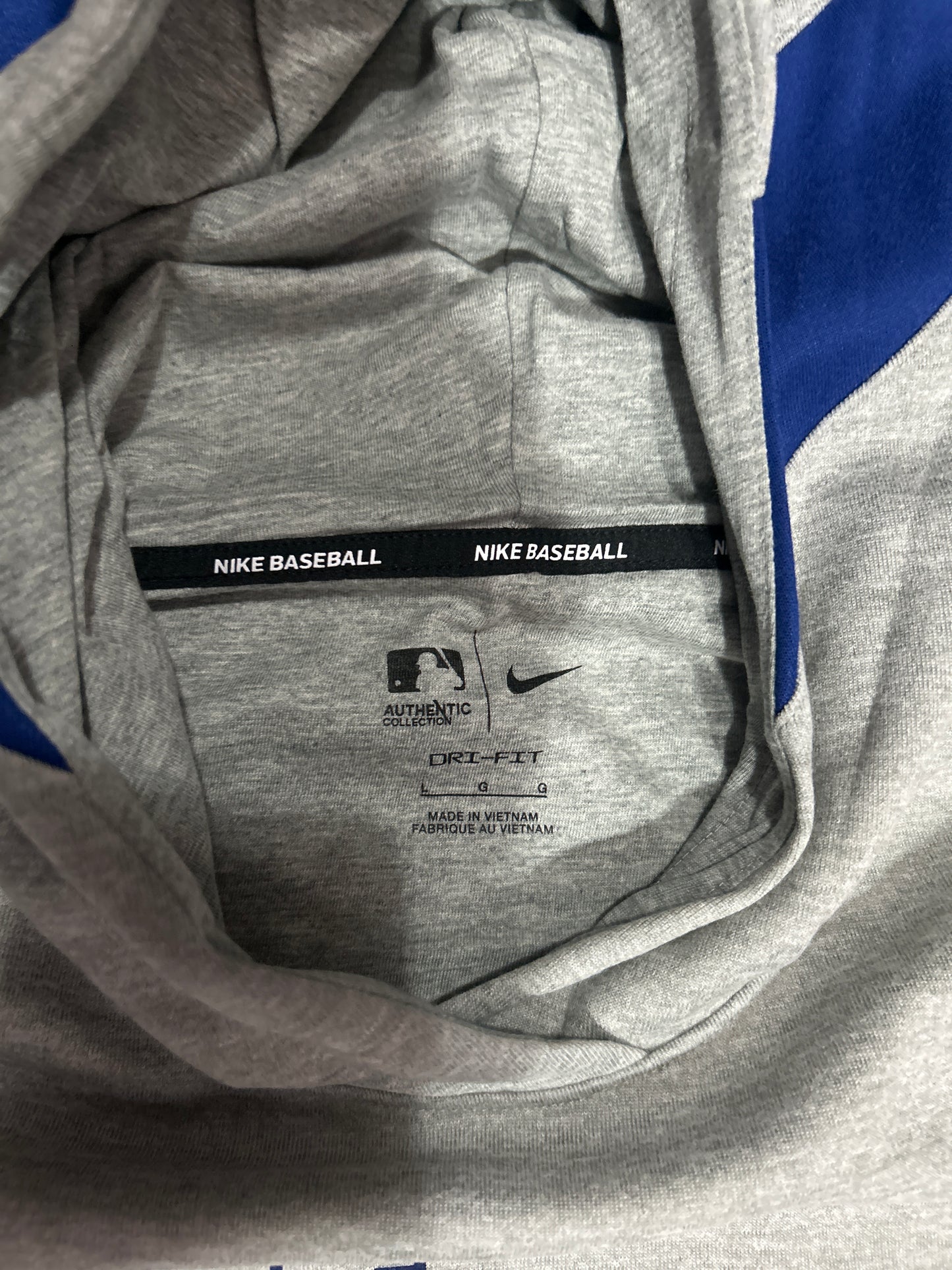 Los Angeles Dodgers MLB Nike Authentic Collection Dri-Fit Sleeveless Hoodie