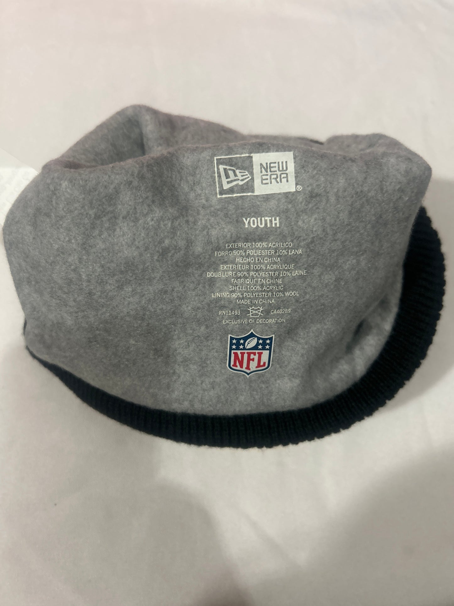 Pittsburgh Steelers NFL New Era One Time Removable Pom Knit Youth Beanie