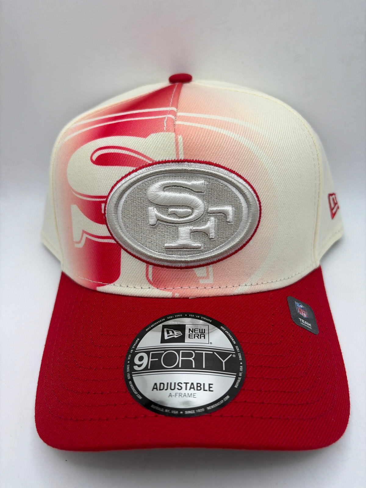 San Francisco 49ers NFL New Era Chrome Fade 9Forty A-Frame Adjustable Hat