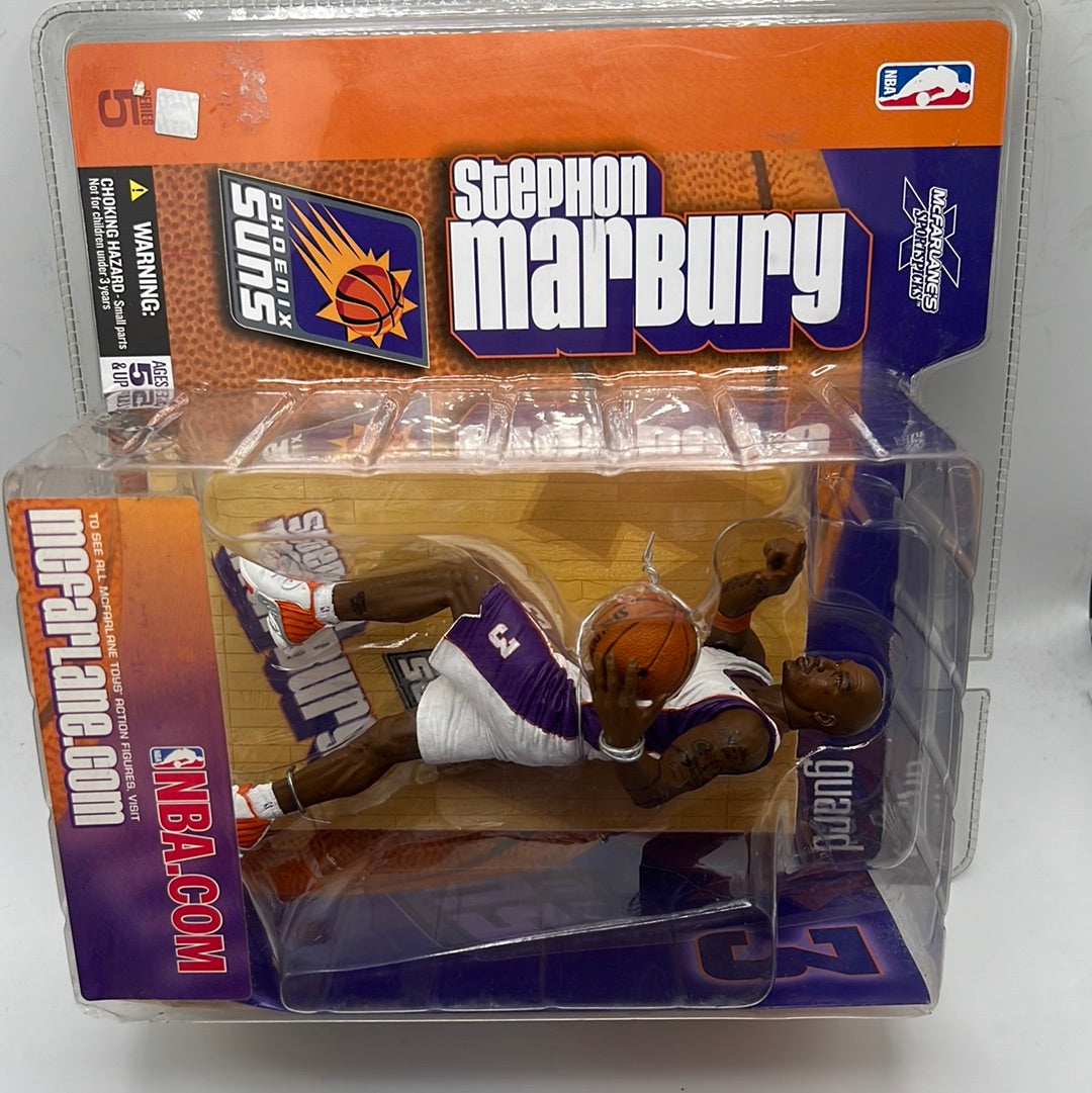 Phoenix Sun NBA McFarlane Series 5 Stephon Marbury Chase Variant Purple Action Figure