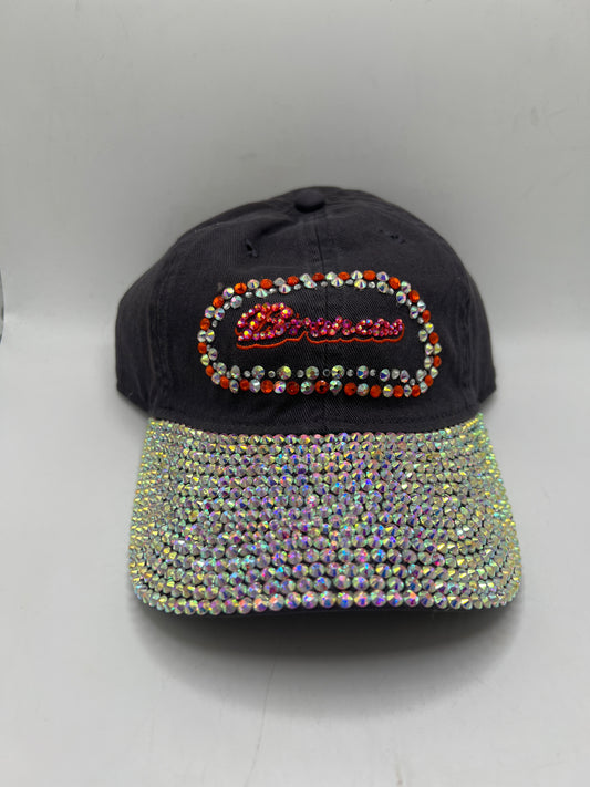 Denver Broncos NFL Reebok Front Panel and Visor Bedazzled Women Adjustable Hat