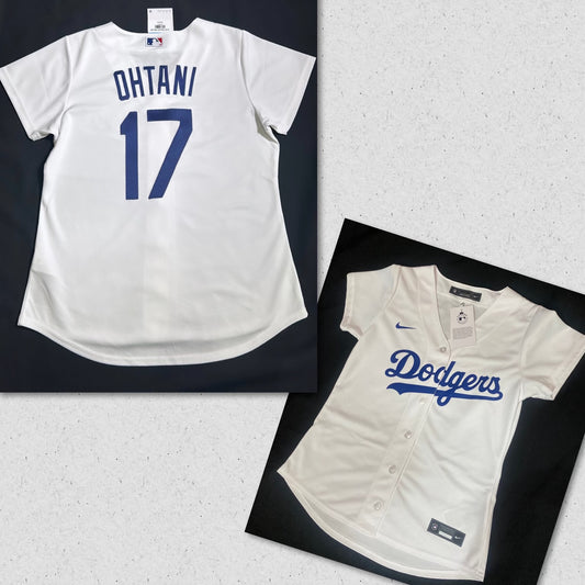 Los Angeles Dodgers Nike MLB #17 Ohtani Genuine Merchandise Authentic Replica White Jersey for Women