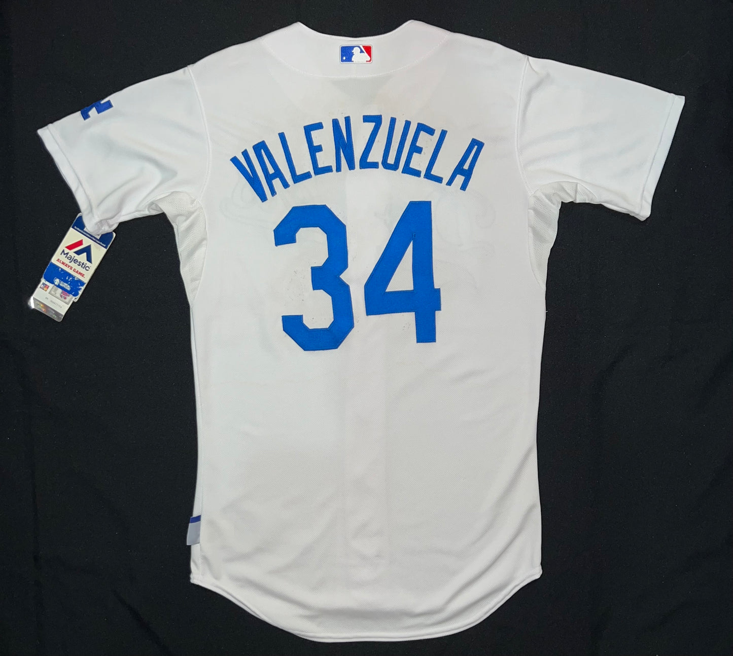 Los Angeles Dodgers MLB Majestic #34 Valenzuela Authentic Collection Mens Jersey