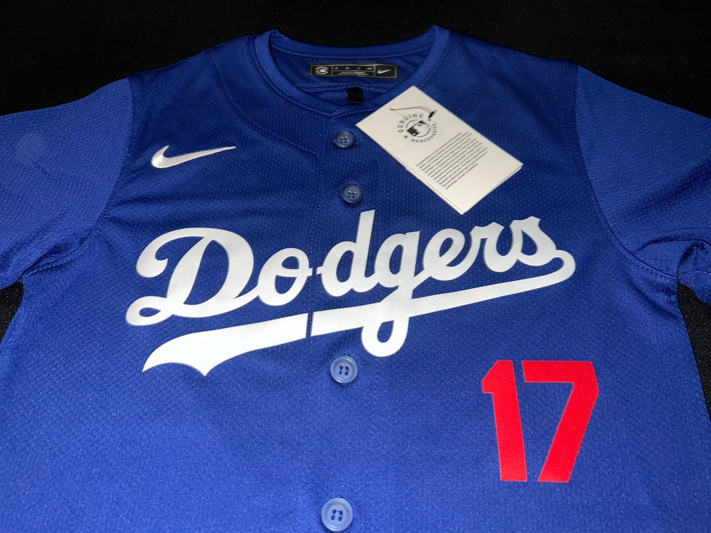 Los Angeles Dodgers MLB Nike Genuine Merchandise #17 Ohtani Royal Blue Kids Jersey