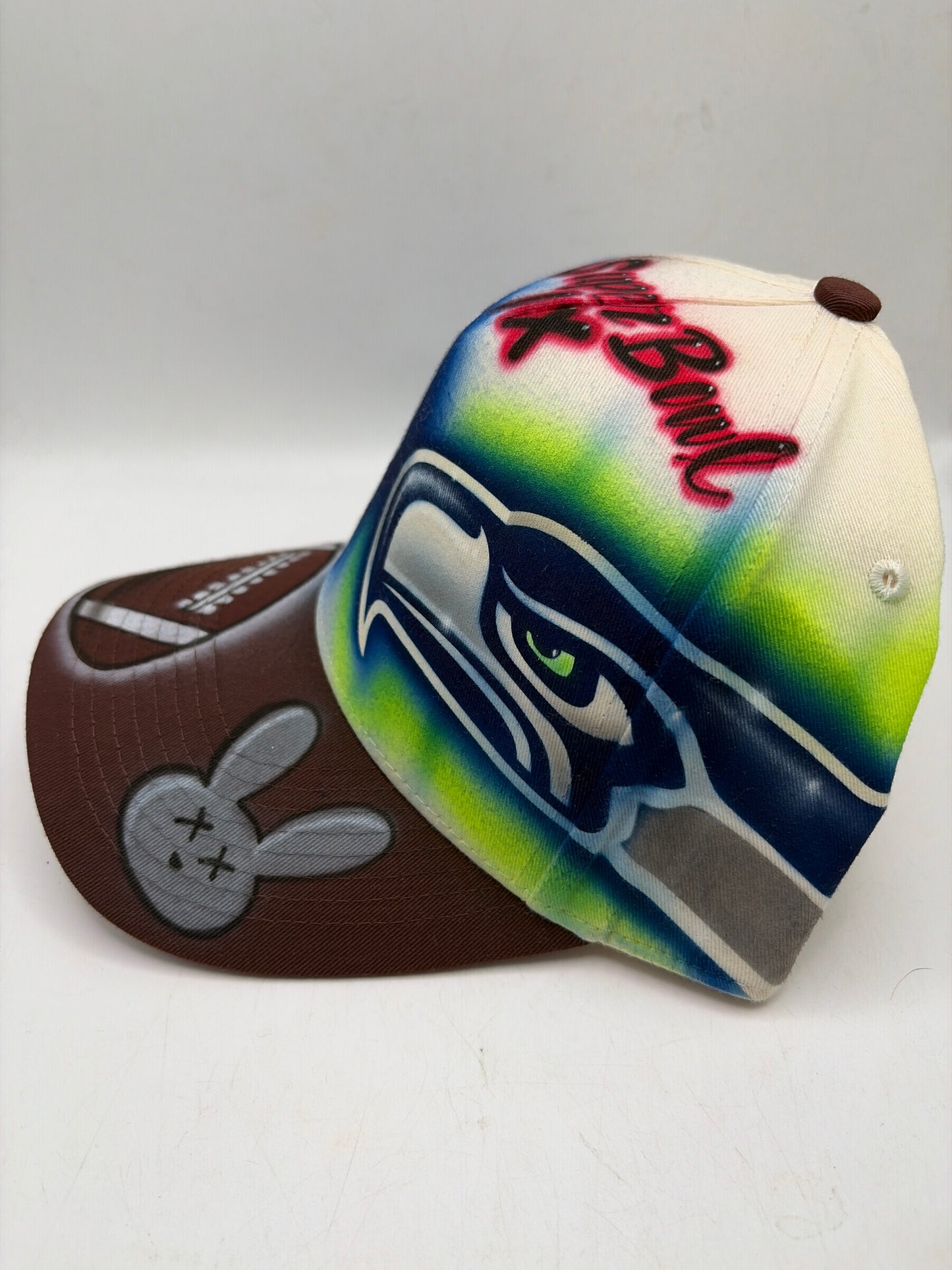 Super Bowl LX JSW Football Benito Hand Painted A-Frame Adjustable Hat
