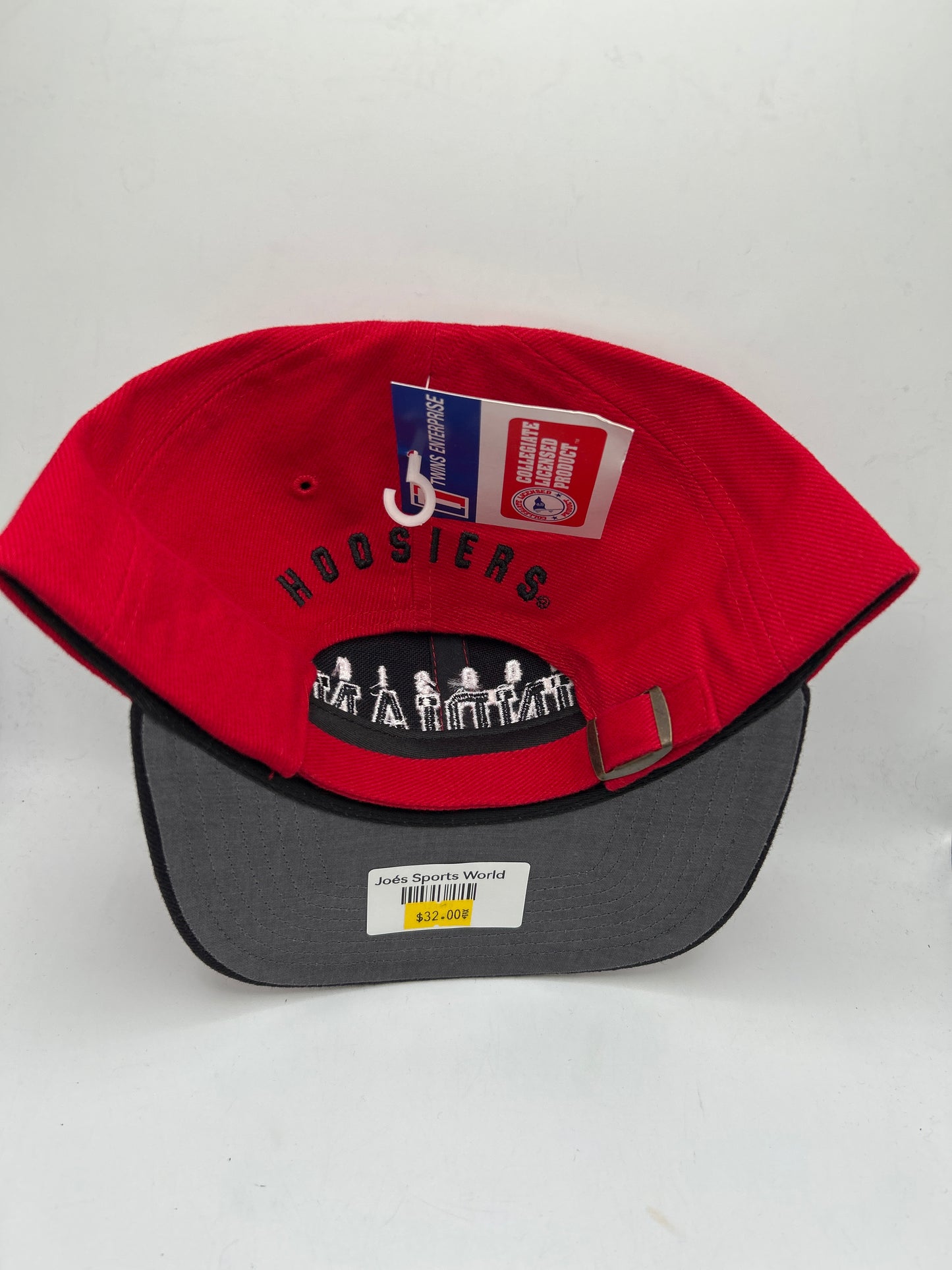 Hoosier Indiana Twins Collegiate Adjustable Metal Strap Hat