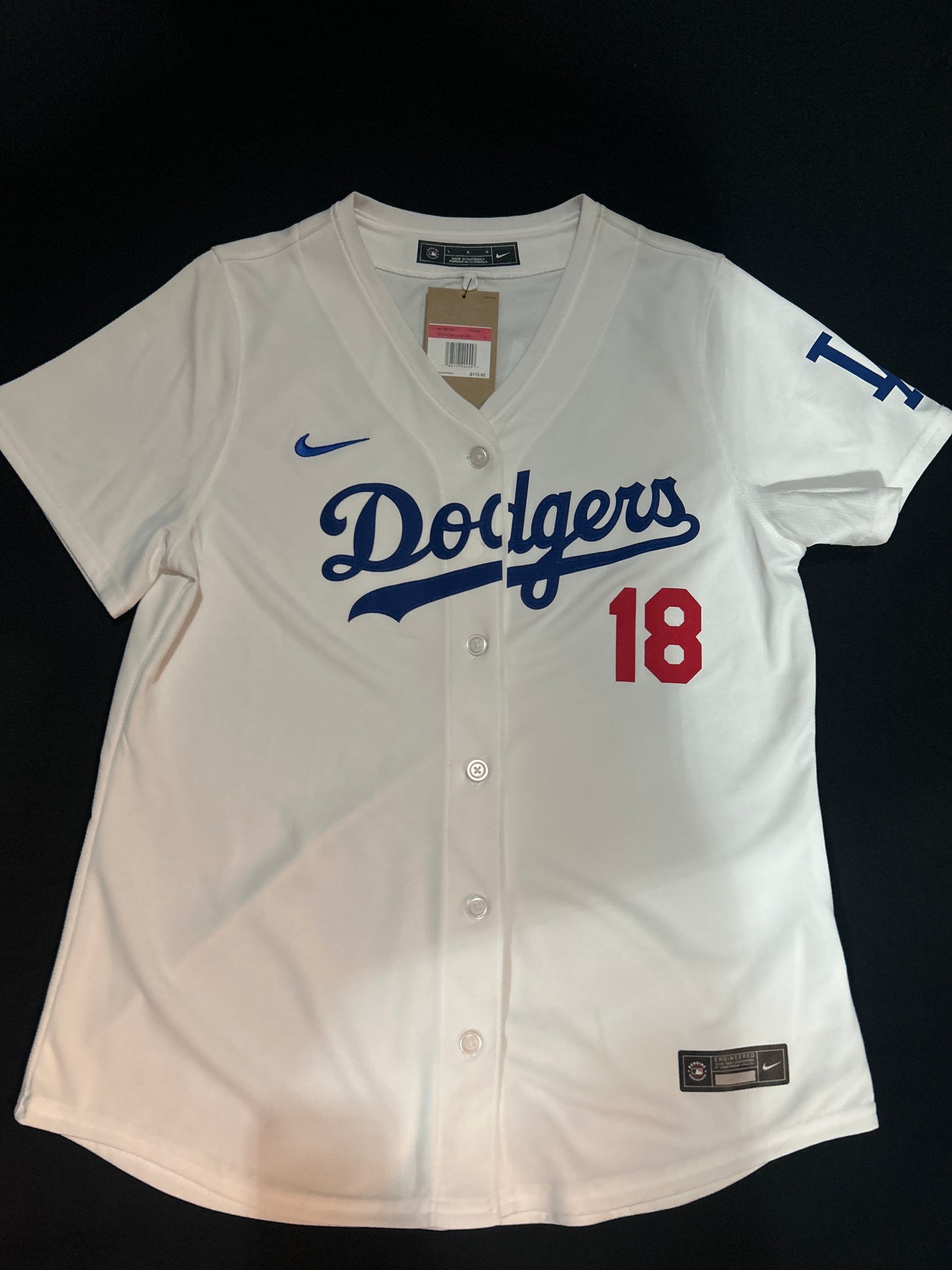 Los Angeles Dodgers MLB Genuine Merchandise Nike #18 Yamamoto Authentic Replica 2024 WOMEN Jersey