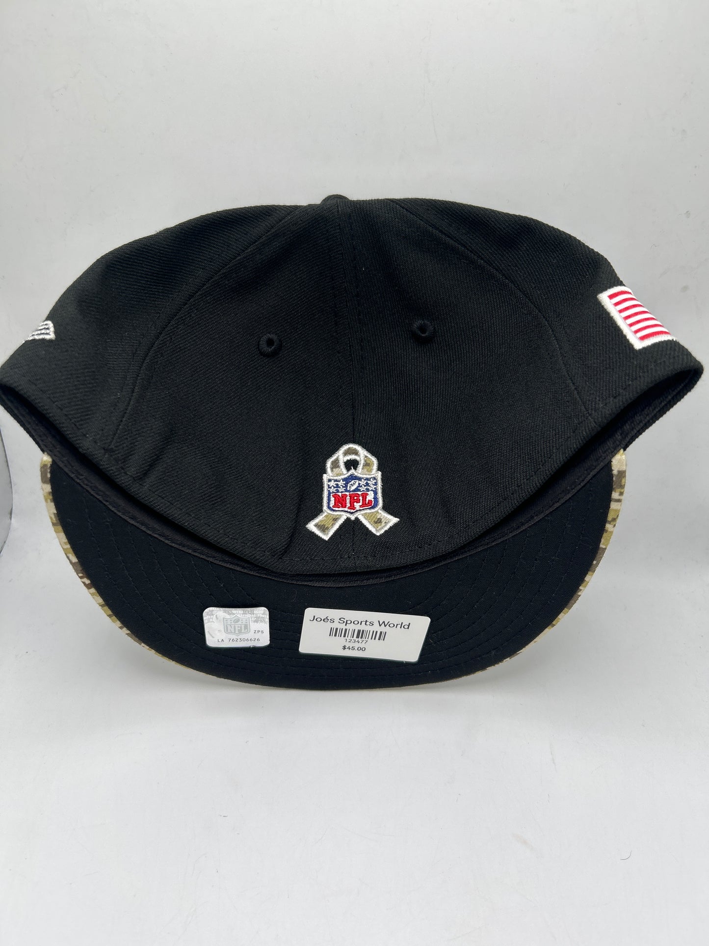 Las Vegas Raiders NFL New Era 59Fifty Salute to Serve Fitted Hat