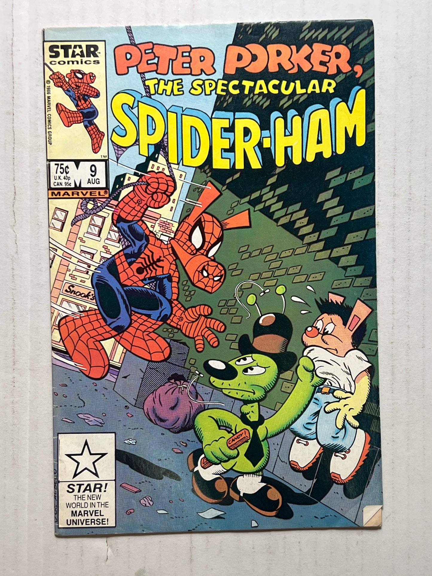 Peter Porker, The Spectacular Spider-Han by Star Comics #9 Aug 1986 Comic Book