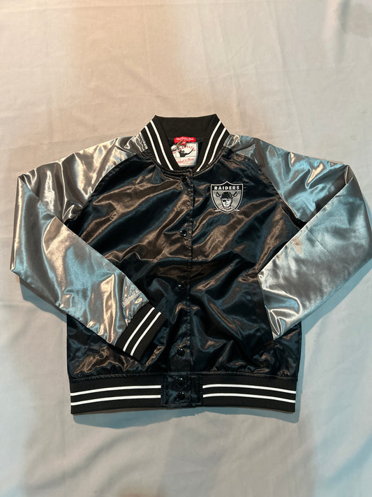 Las Vegas Raiders NFL Mitchell & Ness Throwback Satin Women Jacket