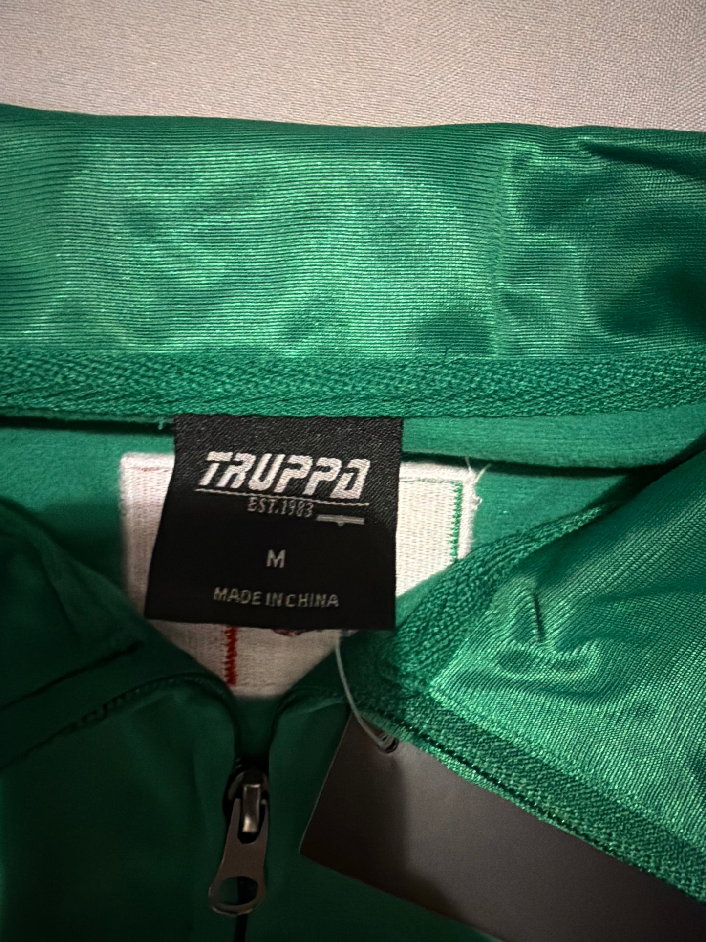 Mexico Truppa Dri-Fit Full Zip-Up Mens Track Jacket Green & White