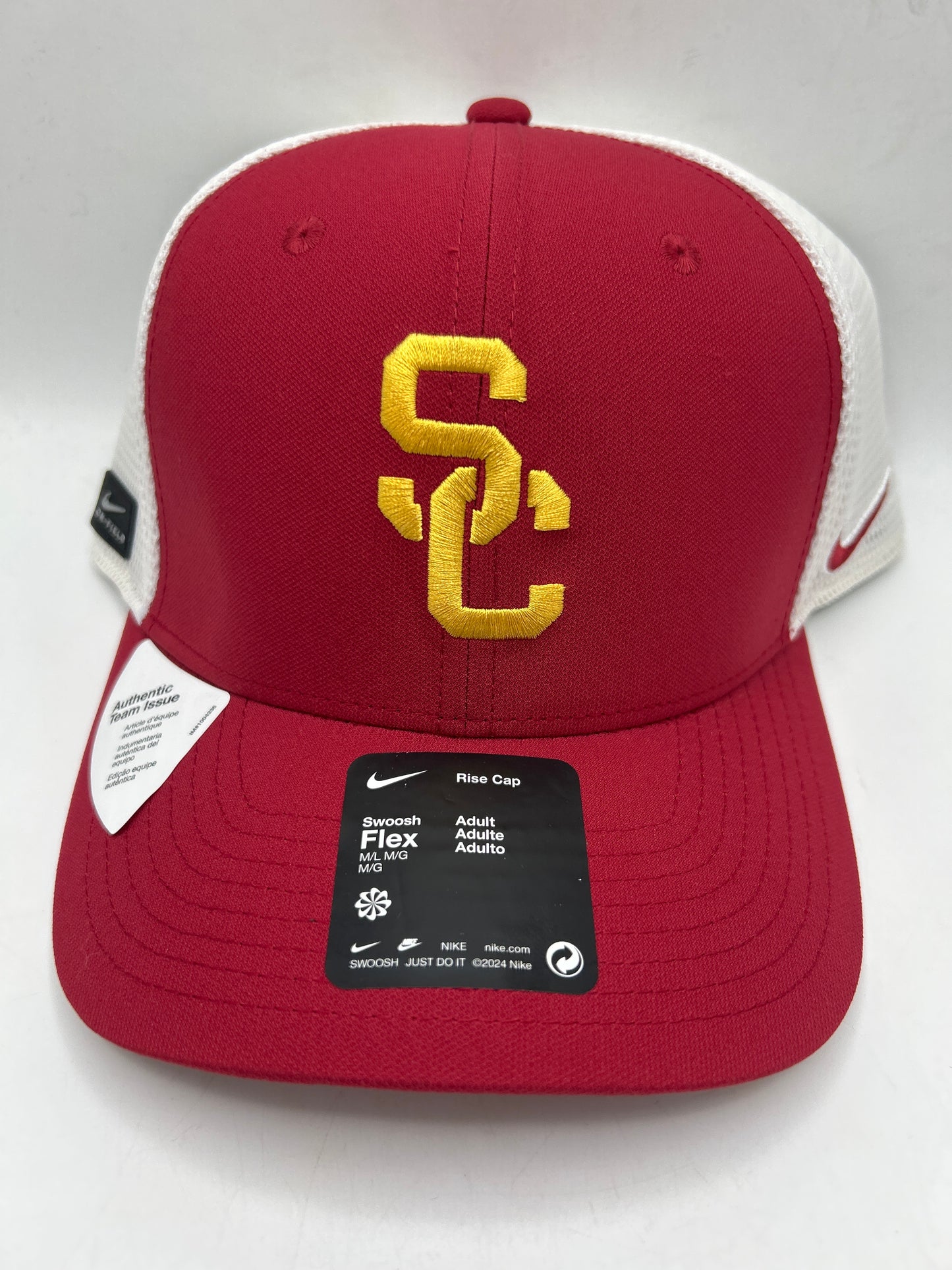 USC TROJANS NCAA NIKE SWOOSH Trojans NCAA Nike Classic Swoosh Flex Cardinal & White Hat