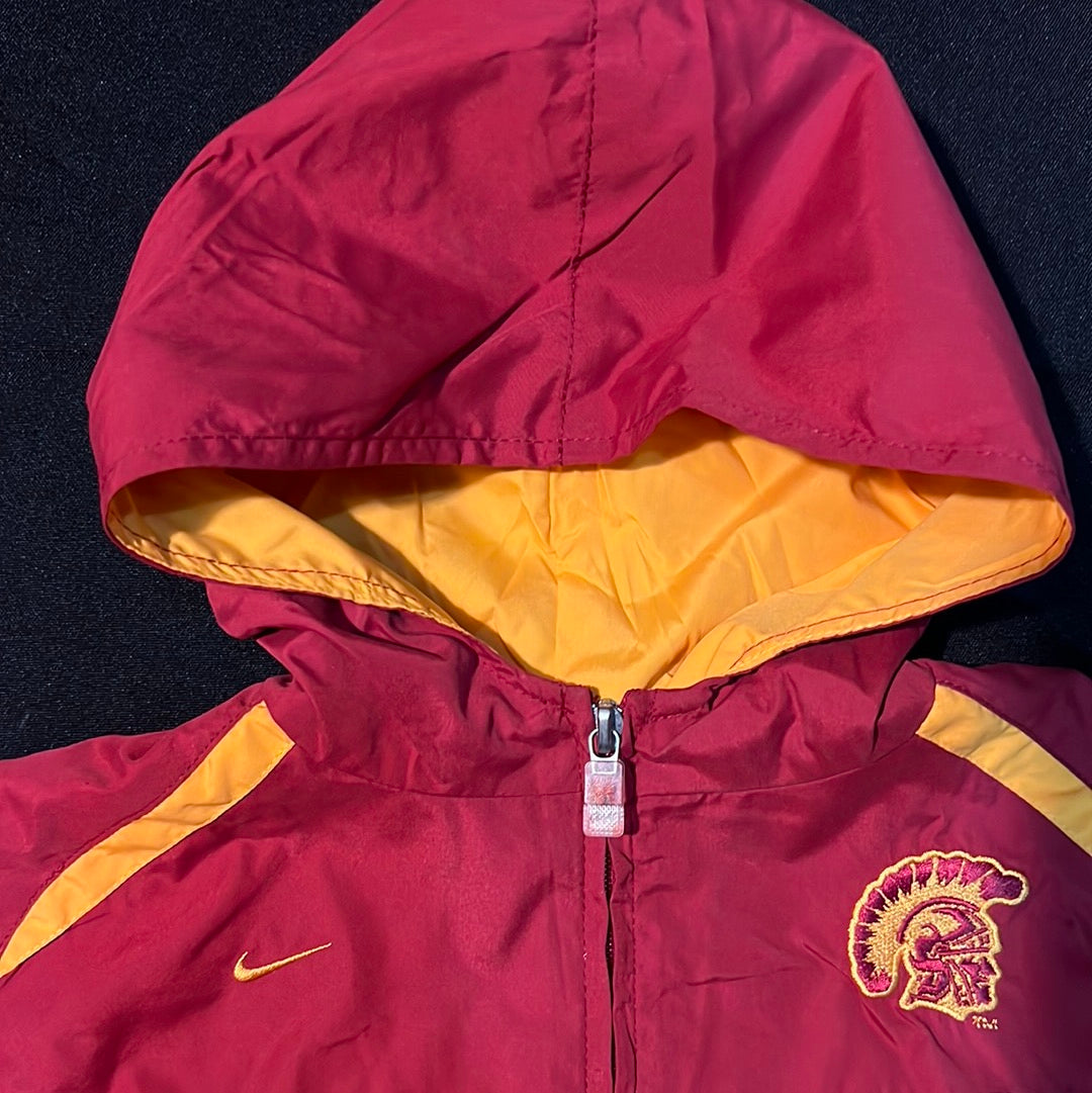 USC Trojans Nike with Trojans Logo and USC Lettering Embroidered Hooded Windrunner Full-Zip 2-Piece Set