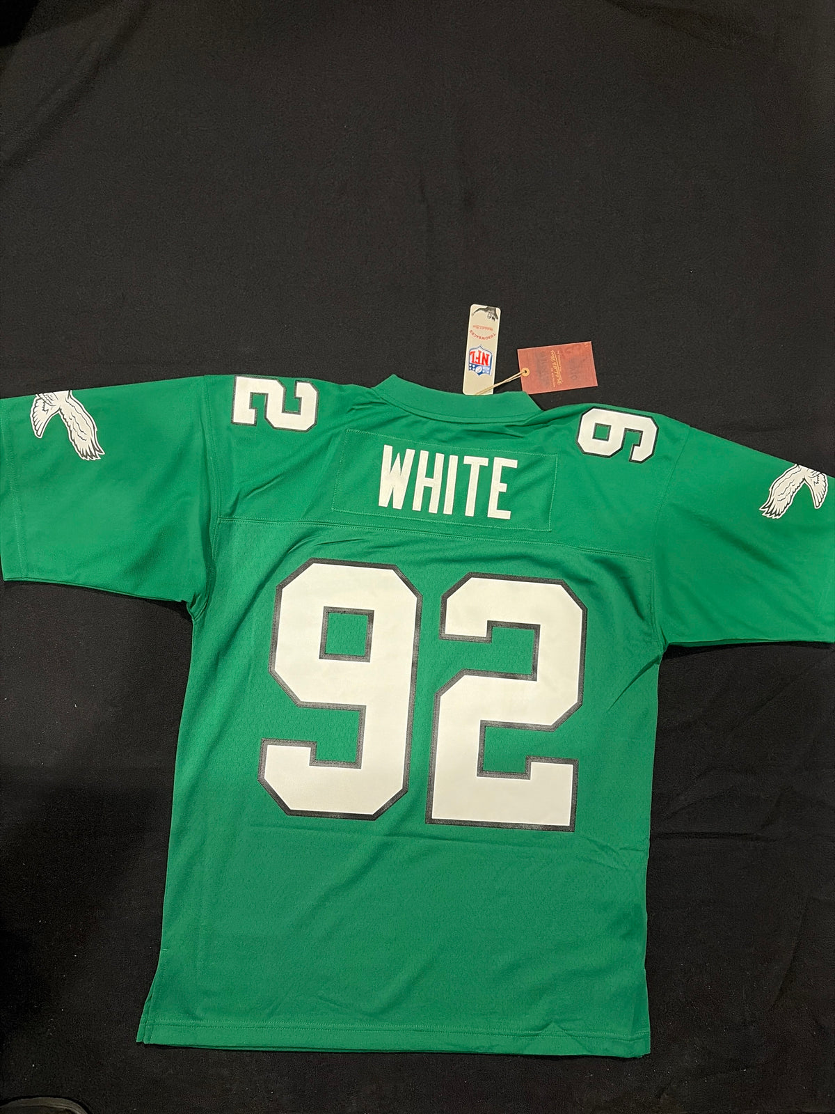 Philadelphia Eagles NFL #92 REGGIE WHITE Mitchell & Ness 1990 Men Legacy Throwbacks Jersey
