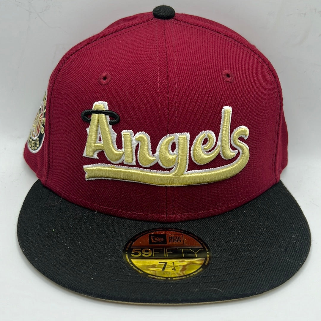 Los Angeles Anaheim Angels MLB with Side Patch New Era 59Fifty Fitted Hat