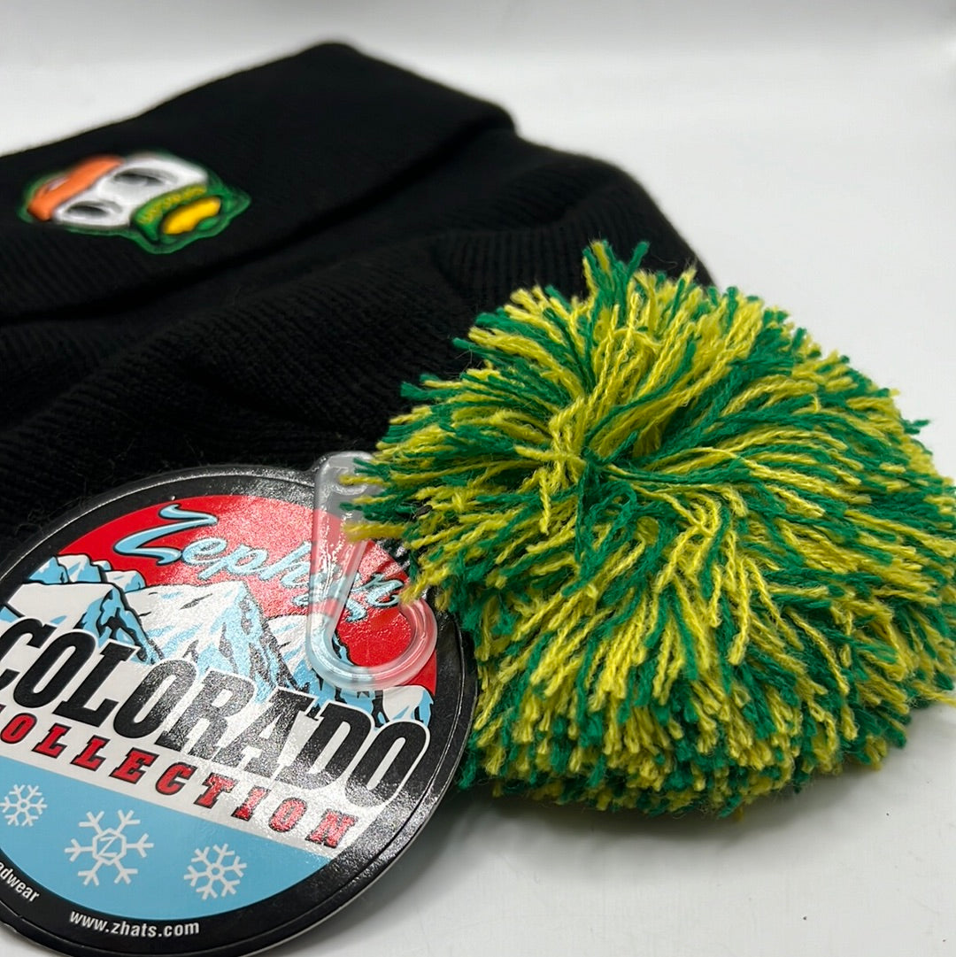 Oregon University Zephyr Knit Pom Beanie