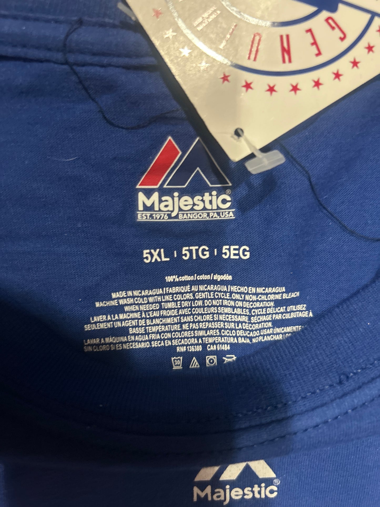 Los Angeles Dodgers MLB Majestic Genuine Merchandise Oversized Men T-Shirt