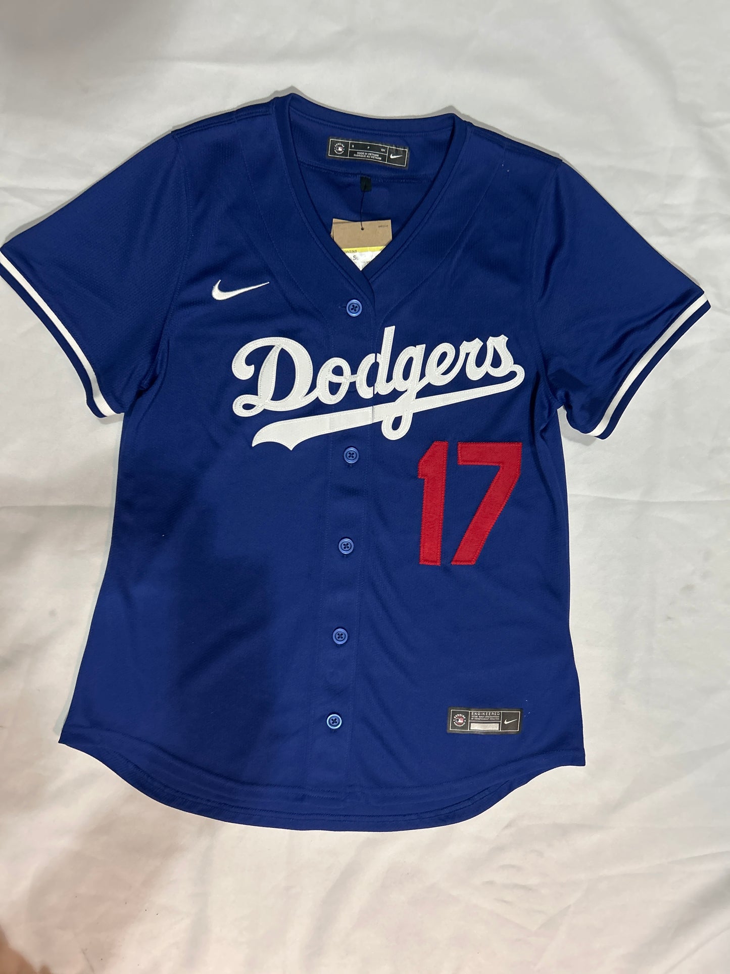 Los Angeles Dodgers MLB Nike Genuine Merchandise #17 OHTANI Royal Blue Women Jersey