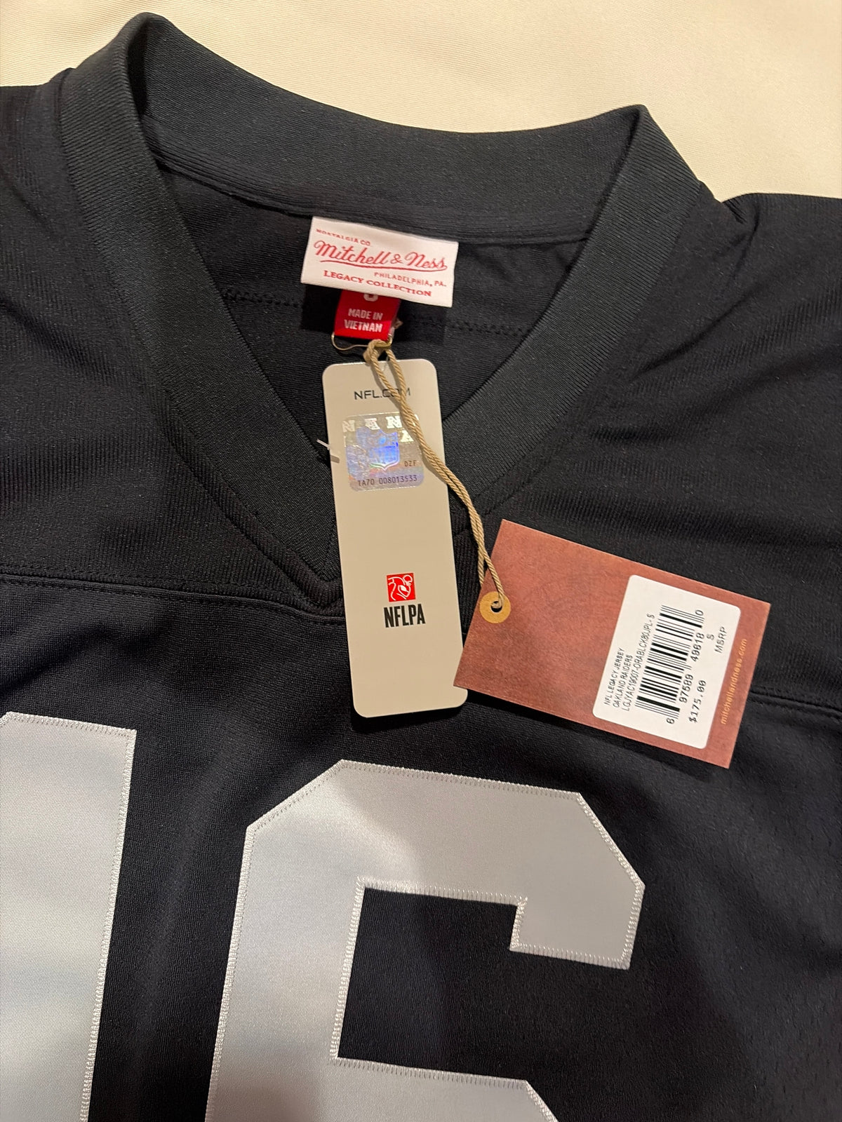 Las Vegas RAIDERS #16 JIM PLUNKETT Mitchell & Ness 1980 MEN Legacy Collection Jersey