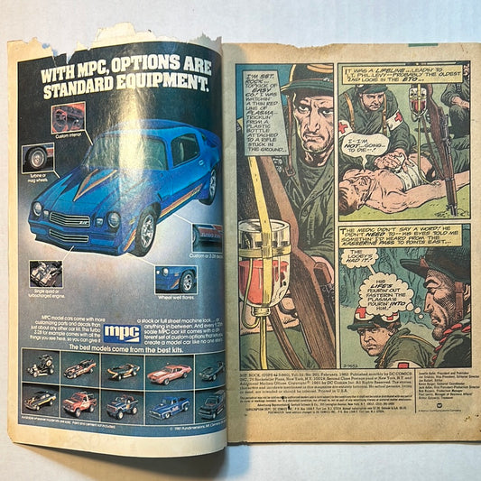 SGT Rock by DC Comics “Keep me Alive!” No. 361 Comic Book