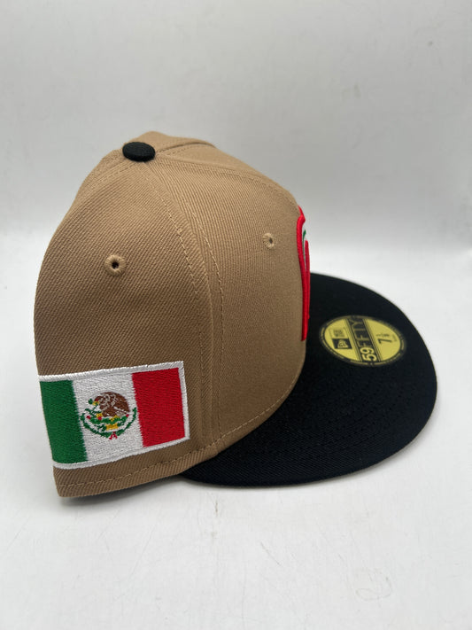 México World Classic Baseball New Era 59Fifty Fitted Hat Pecan Black