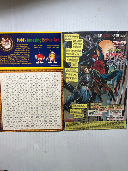 The Amazing Spider-Man by Marvel Comics Group “Web of Carnage” Part 2 of 4 #410 April 1996 Comic Book
