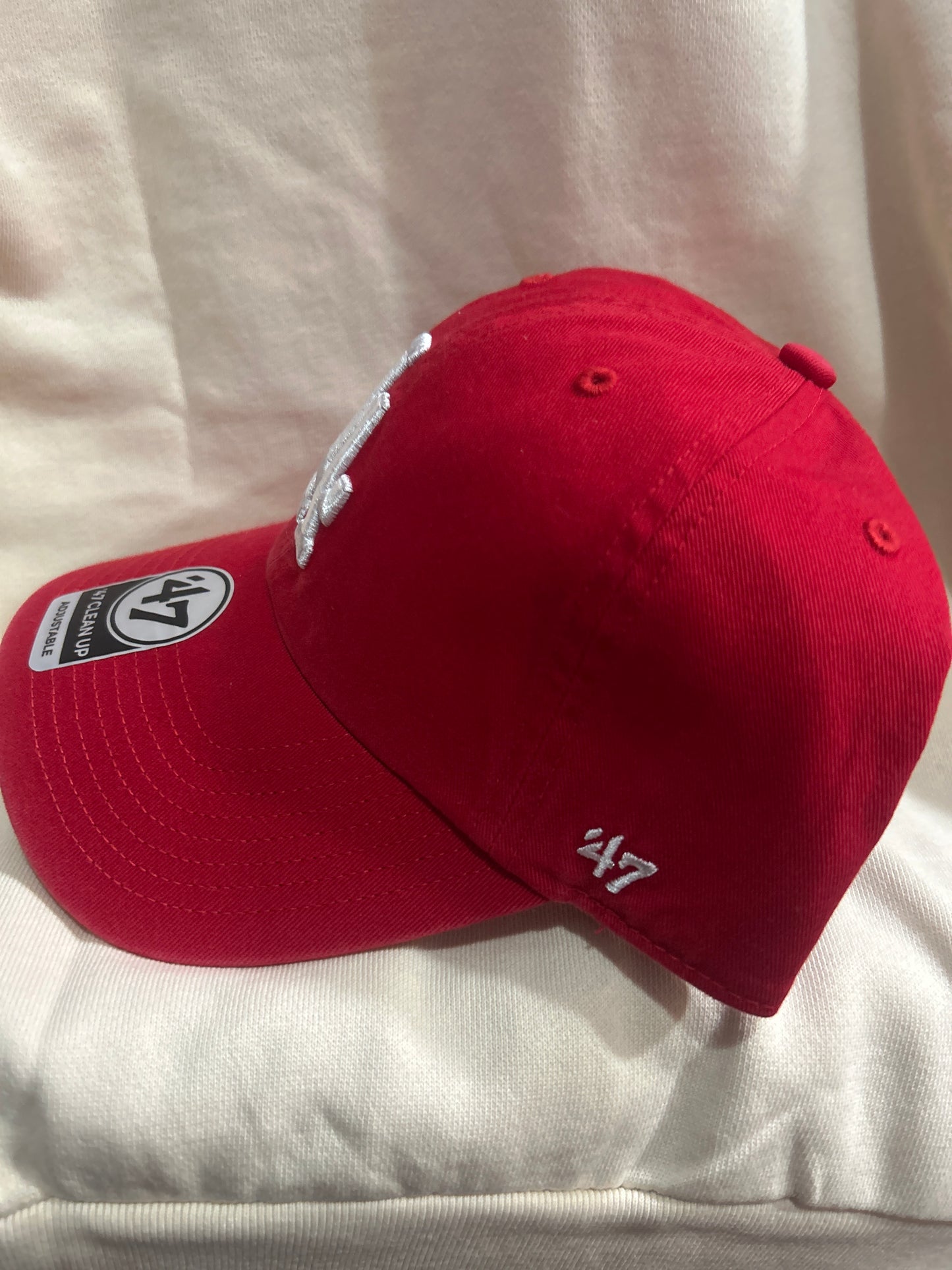 Los Angeles Dodgers MLB 47Clean Up Red Adjustable Hat