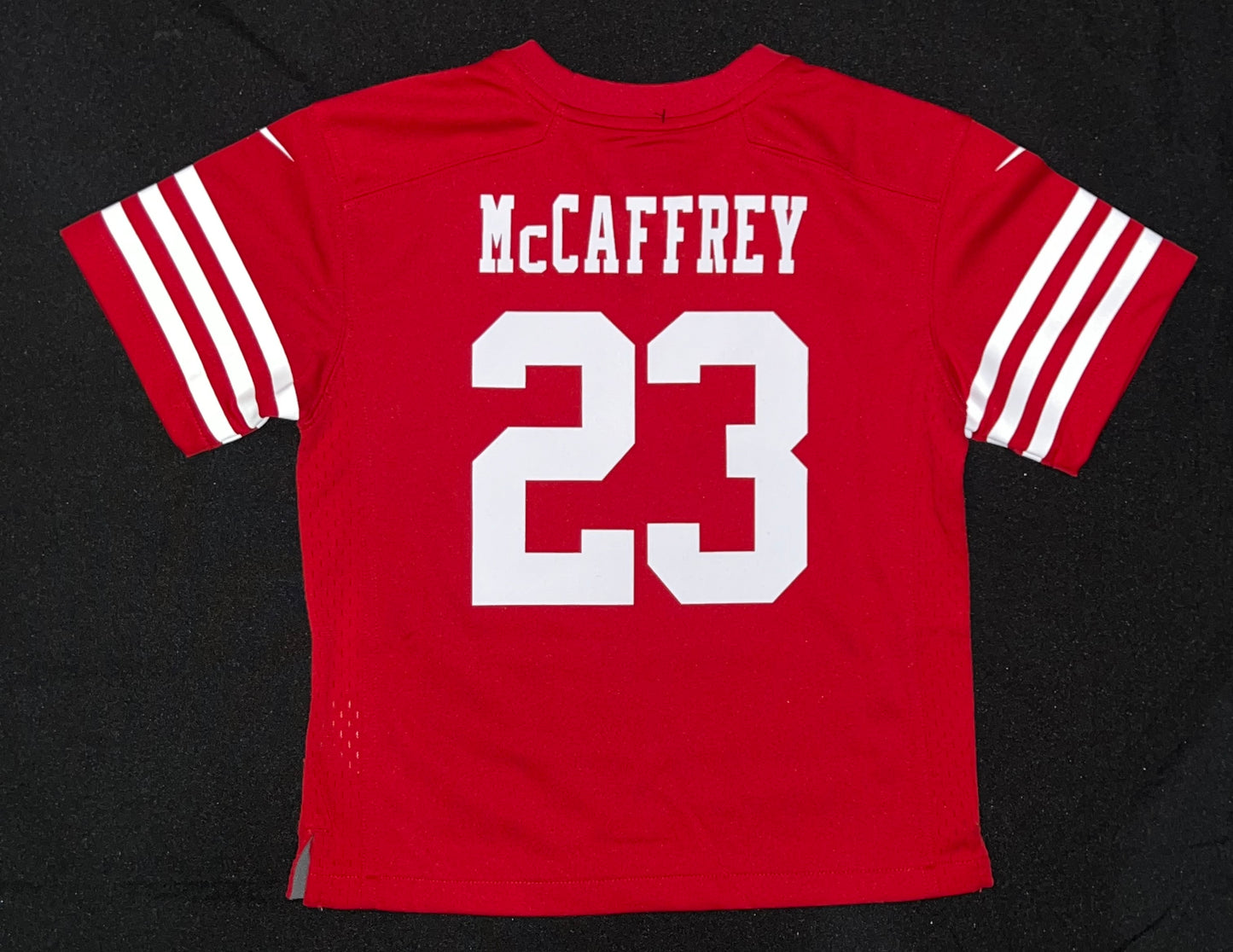 San Francisco 49ers NFL Nike On Field Apparel #23 McCaffrey kids  Jersey