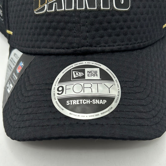 New Orleans Saints NFL Vertical Wicking New Era 9Forty Training Stretch-Snapback
